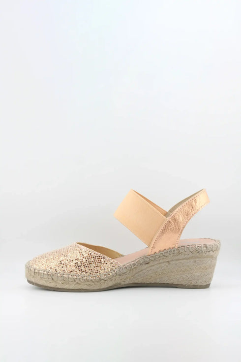 Juncal Aguirre Glitter Espadrille Wedge